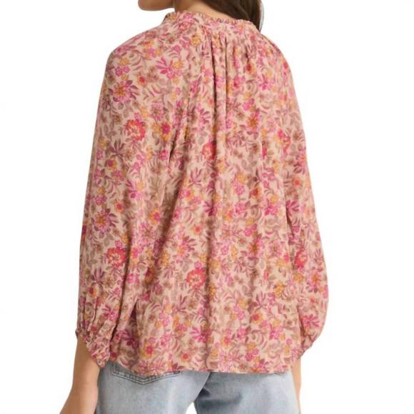 NEW Z SUPPLY carine lima floral top in cactus flowers - Picture 3 of 3